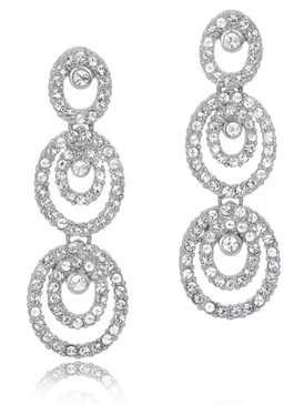 Dakota's Crsytal Oval Earrings  | Earrings
