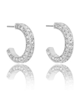 Crystal Horseshoe Earrings  | Earrings