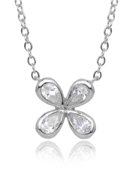 Sasha's Flower CZ Necklace  | Necklaces