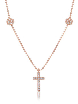 Crystal Cross Pendant Necklace 44215