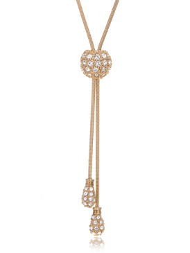 Crystal Dome Lariat Necklace  | Necklaces