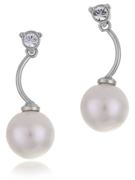 Amanda's CZ Pearl Drop Earrings  | Earrings