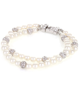 Sarah Double-Strand Pearl Bracelet  | Bracelets