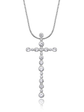Crystal Cross Pendant Necklace  | Pendants
