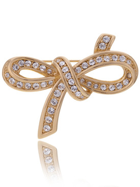 Aphrodite's Crystal Ribbon Brooch 83013