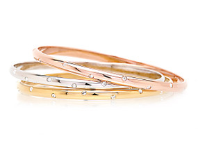 Contemporary Crystal Bangle  | Bracelets