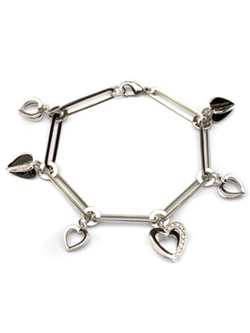 Hearts Double Strand Charm Bracelet 47973