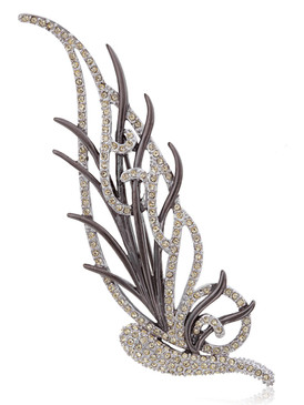 Ulyssia's Crystal Floral Brooch  | Brooches