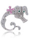Jumping Dog Crystal Brooch  | Brooches