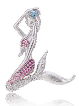 Crystal Mermaid Brooch 83731
