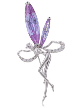 "Flying Angel" CZ Brooch  | Brooches