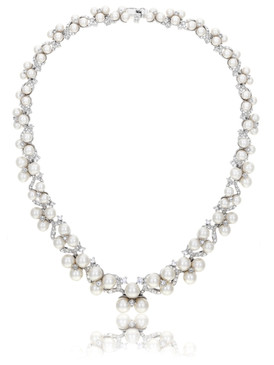 Betsey's Floral Crystal & Pearl Necklace 4 | Necklaces