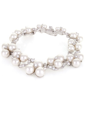 Betsey's Floral Crystal & Pearl Bracelet 4 | Bracelets