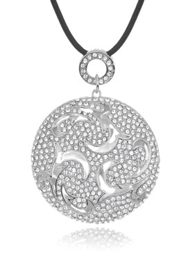 Calla's Floral Crystal Ball Necklace 4 | Necklaces