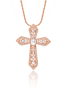 Crystal Cross Pendant, Gold-Plated Special Occasion Accessories & Wholesale Fine Fashion Jewelry | Shop JGI Jewelry