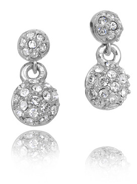 Crystal Ball Drop Special Occasion Earrings, Silver-tone Wedding Accessories & Wholesale Bridal Jewelry | Shop JGI Jewelry