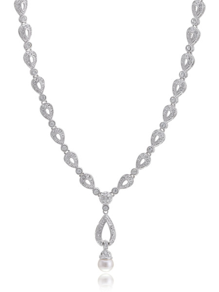 Crystal Pearl Necklace, Wholesale Bridal Jewelry & Special Occasion Accessories | Shop JGI Jewelry