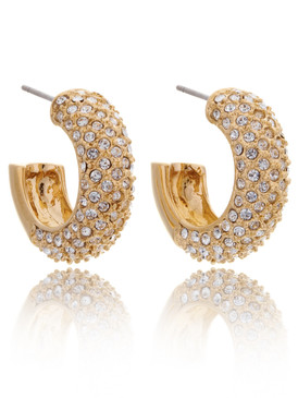 Pave Crystal Earrings, Gold Plated Jewelry, Wholesale Bridal Jewelry  | Shop JGI Jewelry