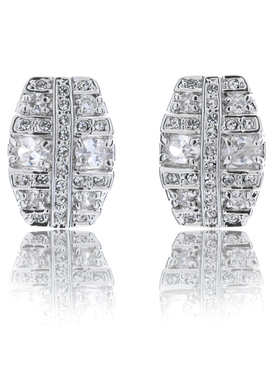 Cathy Contemporary CZ & Crystal Earring, 32447