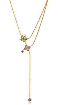 Flower Drop Necklace 44409