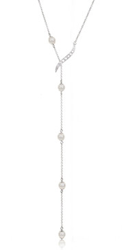 Long Pearl Drop Necklace 44418 