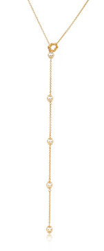 Eva Long Pearl Drop Necklace 44603