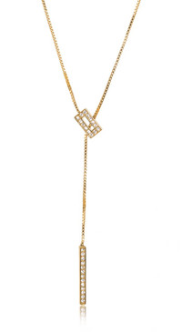 Long Rectangular Drop Necklace 44981