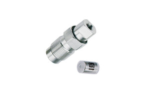 OPTI-MAX® Outlet Check Valve, 1/8"  Ruby Ball & Sapphire Seat, SS Cartridge, Waters 100 µL Head