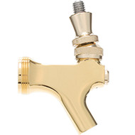 Beer Tap Faucet - 304 Stainless Steel - Gold Plated w/ S/S Lever