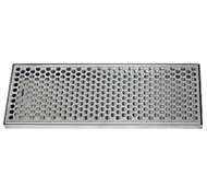 Surface Mount Draft Beer Drip Tray, 18" x 8", Stainless