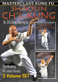 CH'I KUNG -VOL.1,2,3 Set  (THE HEALING 18 LOHAN HANDS) By Sifu Seng Jeorng Au