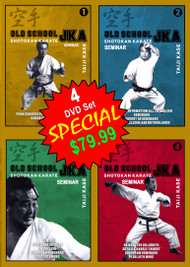 TAIJI KASE (Vol-1, 2, 3 & 4) (4 DVD Set SPECIAL) Old School Shotokan JKA Seminars