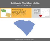 South Carolina State Digital Graphics Set