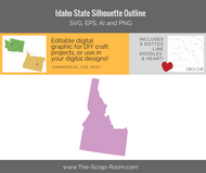 Idaho State Digital Graphics Set