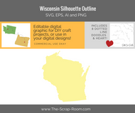 Wisconsin State Digital Graphics Set