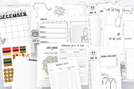 Printable Planner Inserts - The Doodles Planner series - Christmas Edition #2