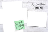 A2 Card Envelope Template - Cut an envelope from US Letter sized paper! Easy to use Printable Template plus SVG Cut File!