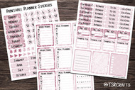 Functional Planner Stickers - Printable by the page sticker set - Set# 202011