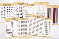 Printable Reminder Sticker Kit (Set#DD-ST215-222) 9 pages in PNG format plus clip art / Planner stickers / functional stickers / printable