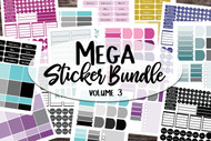 Sticker Bundle #3 - Mega Printable sticker bundle
