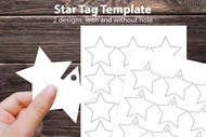 Star Hang Tag Template -Star Tags template