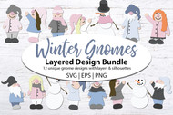Winter Gnomes SVG bundle