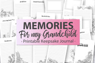 Memories for My Grandchild Printable Keepsake Journal