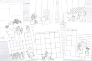 Printable Life Planner Kit: Floral / Flower Garden Gnomes Digital Planner bundle  - Printable planner inserts / digital planner