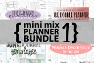 Mini Mix Printable Planner Bundle 1