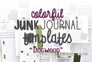Colorful Junk Journal - "Dogwood"