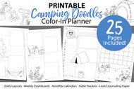 Printable Life Planner Kit: Camping Digital Planner bundle  - Printable planner inserts / digital planner