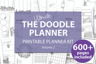 Printable Doodle Planner Ultimate Bundle #2