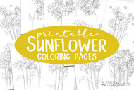 Printable Sunflower Coloring Pages for Adults and Kids