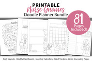 Nursing School printable coloring planner kit